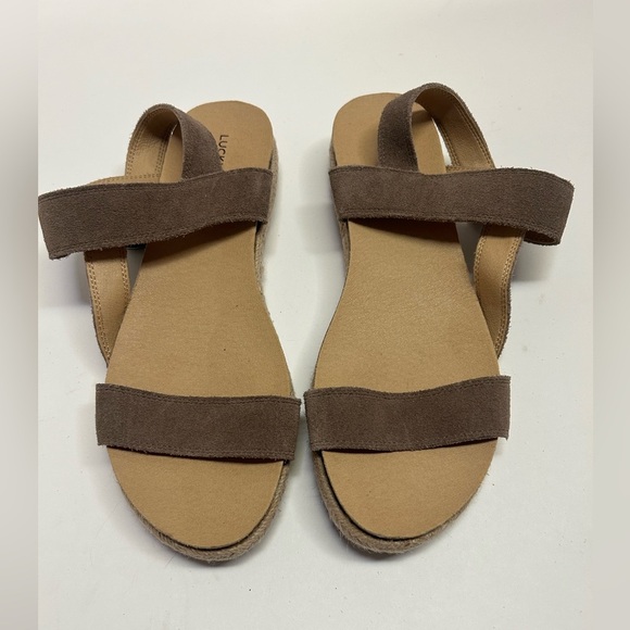 Lucky‎ Brand Leather Sandals Women LP- Gadine  Size 10 Tan Color - Picture 2 of 12